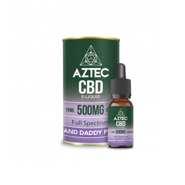 Aztec CBD 500mg CBD Vaping Liquid 10ml (50PG-50VG) - Flavour: Mango Kush
