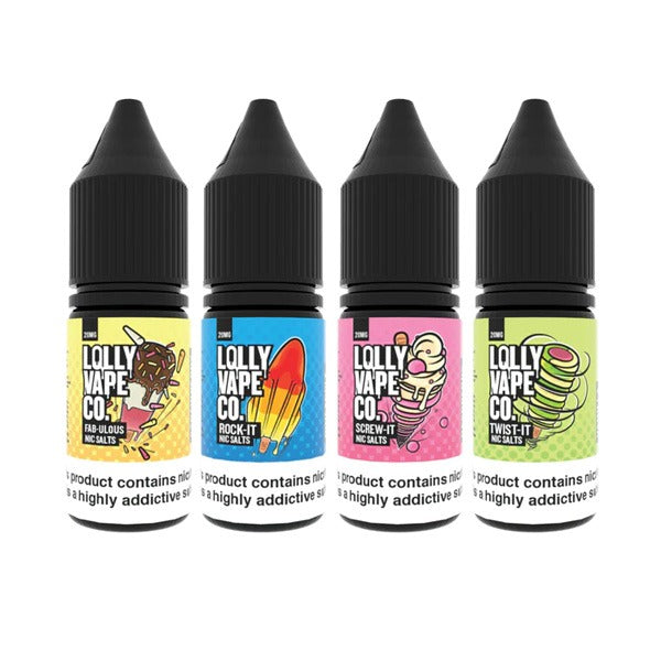20mg Lolly Vape Co 10ml Nic Salts (50VG/50PG) - Flavour: Fab-Ulous