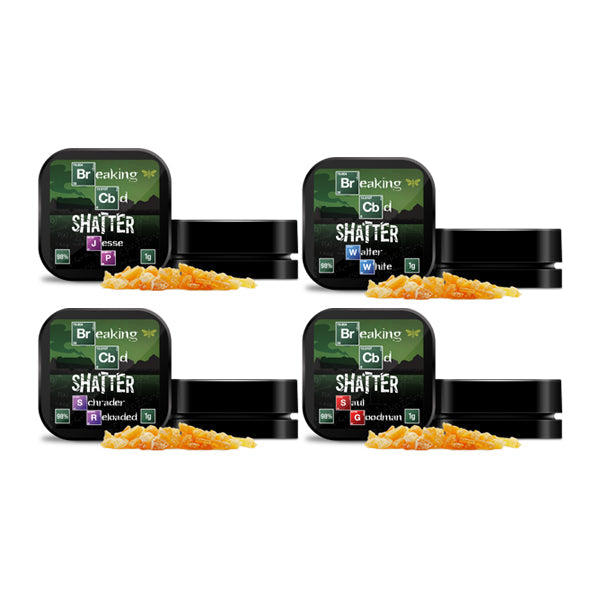 Breaking CBD 98% CBD Shatter - 1g - Flavour: Schrader Reloaded