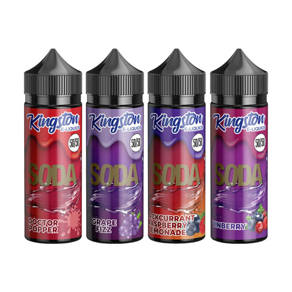 Kingston Soda 120ml Shortfill 0mg (50VG/50PG) - Flavour: Grape Fizz