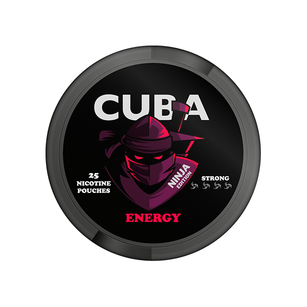 30mg CUBA Ninja Nicotine Pouches - 25 Pouches - Flavour: Ice Cool
