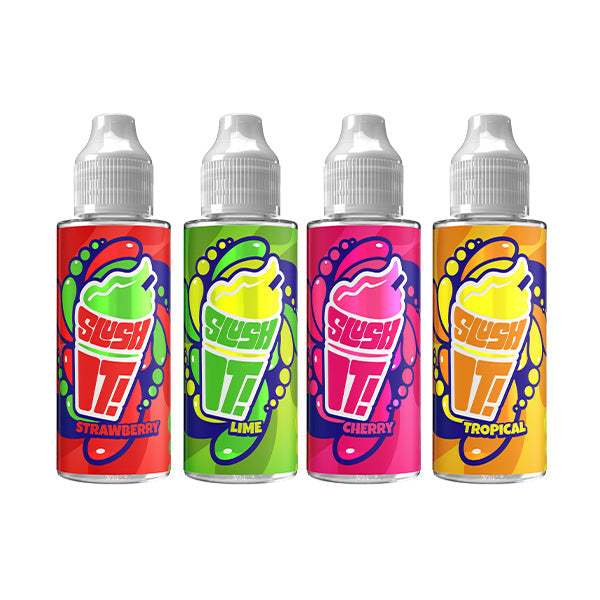 Slush It! 100ml Shortfills 0mg (70VG/30PG) - Flavour: Blue Raspberry Bubblegum
