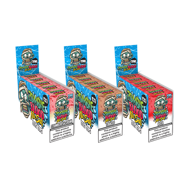 20mg Zombie Blood 10ml Nic Salts - Pack Of 5 (50VG/50PG) - Flavour: Blue Crystal