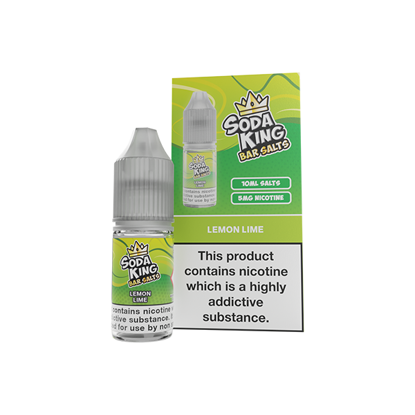 5mg Soda King Bar SALTS Nic Salts 10ml - (50VG/50PG) - Flavour: Gummy Bear