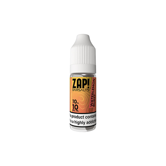 10mg ZAP! Bar Salts Nic Salt 10ml (50VG/50PG) - Flavour: Strawberry Watermelon Bubblegum