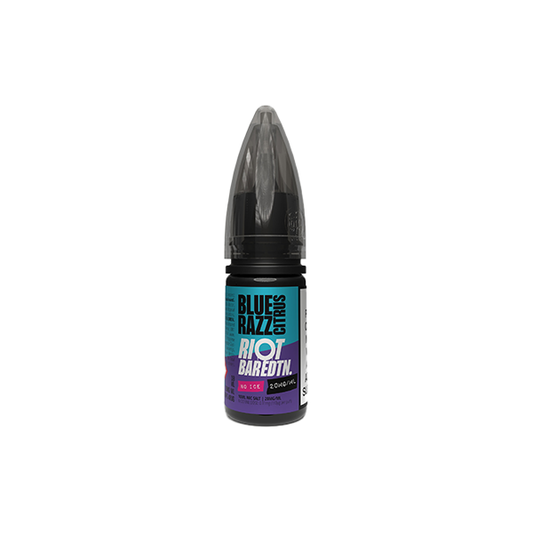 20mg Riot Squad BAR EDTN 10ml Nic Salts (50VG/50PG) - Flavour: Blue Peach