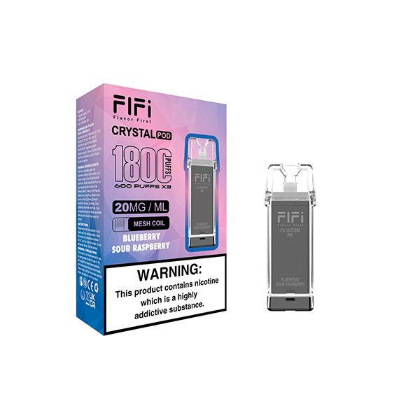 FLFI Crystal Replacement Pods 1800 Puffs 2ml - Flavour: Blue Razz Lemonade