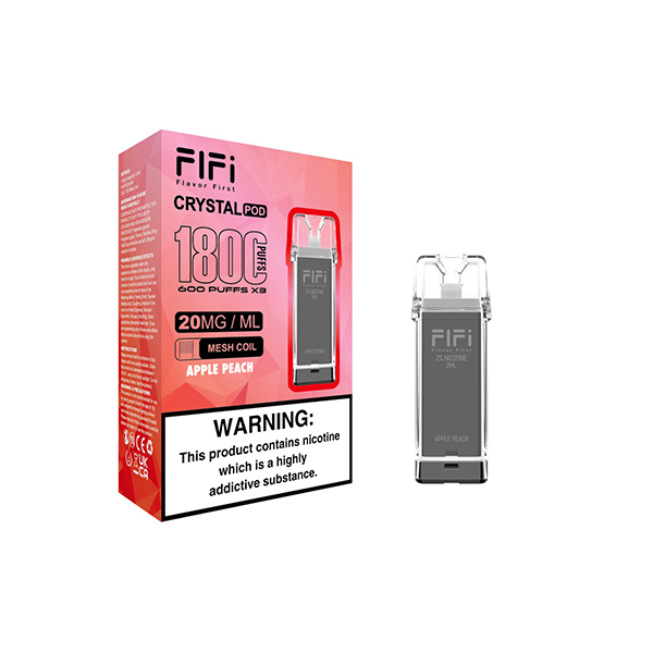 FLFI Crystal Replacement Pods 1800 Puffs 2ml - Flavour: Grape Ice