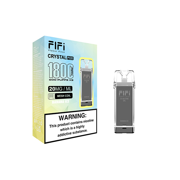 FLFI Crystal Replacement Pods 1800 Puffs 2ml - Flavour: Strawberry Cheesecake