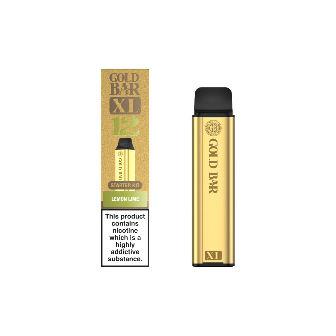 20mg Gold Bar XL Prefilled Pod Vape Kit 10000 Puffs - Flavour: Watermelon Ice