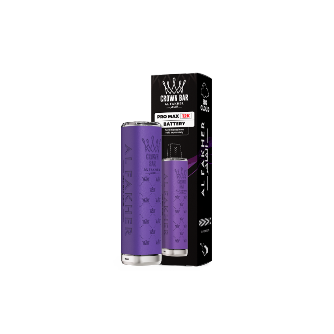 Al Fakher Pro Max 12K Pod Battery (Device Only) - Color: Yellow