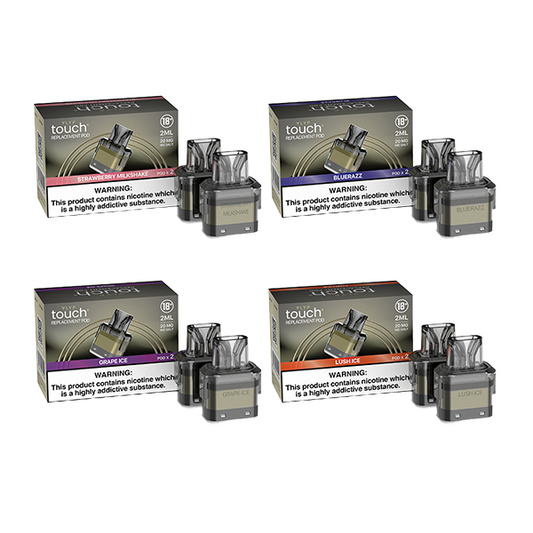 20mg VLYP Touch Replacement Pods 2ml - 1200 Puff - Flavour: Lush Ice
