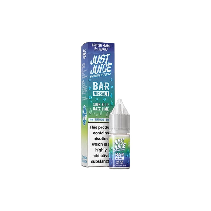 5mg Just Juice Bar 10ml Nic Salt (40VG/60PG) - Flavour: Vanilla Rhubarb