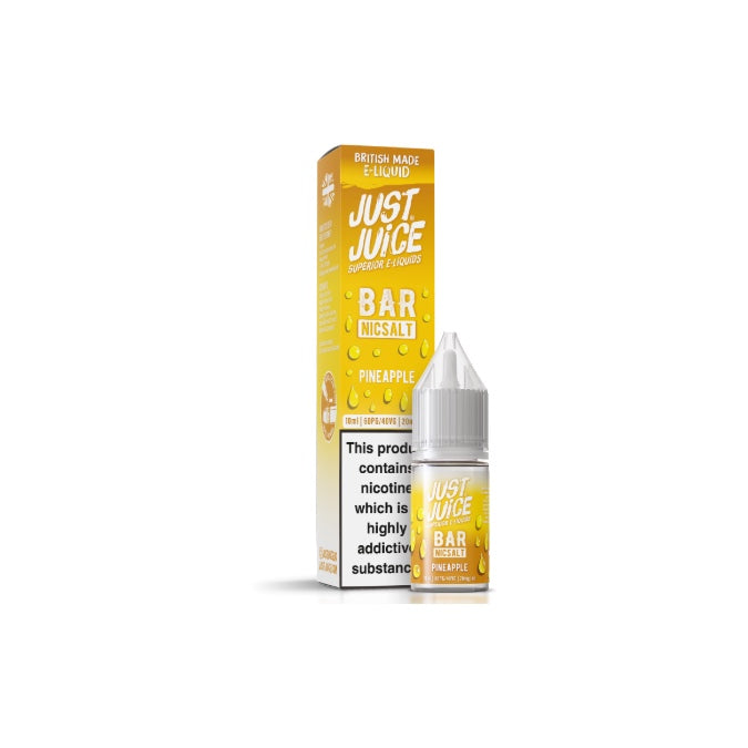 20mg Just Juice Bar 10ml Nic Salt (40VG/60PG) - Flavour: Vanilla Rhubarb