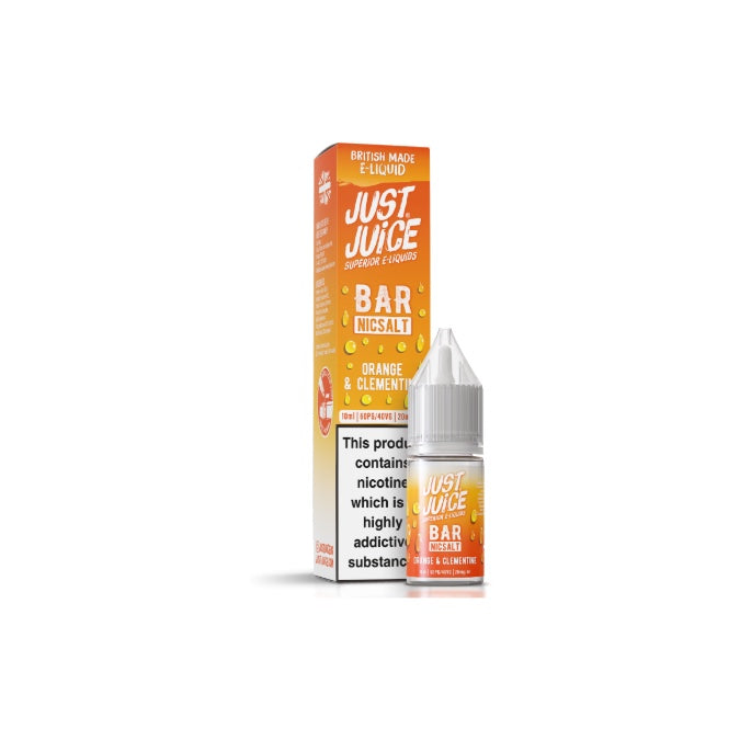 20mg Just Juice Bar 10ml Nic Salt (40VG/60PG) - Flavour: Tropical Peach