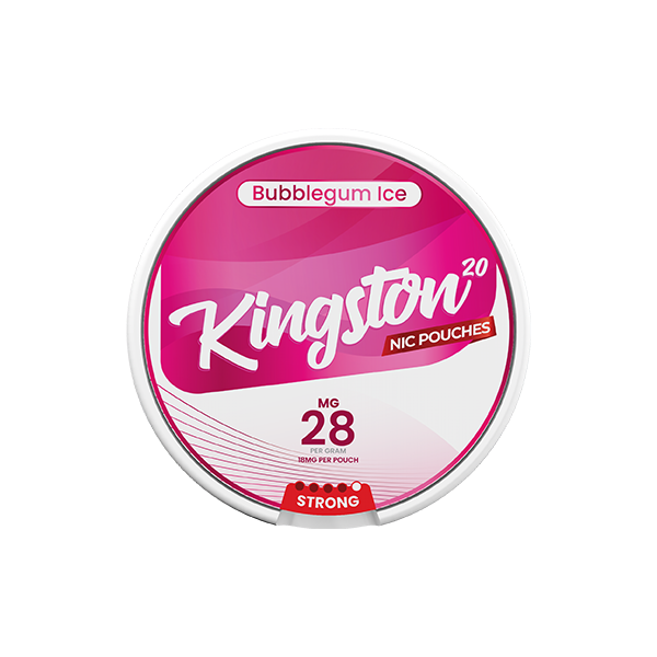 28mg Kingston Nicotine Pouches - 20 Pouches - Flavour: Blue Raspberry Ice