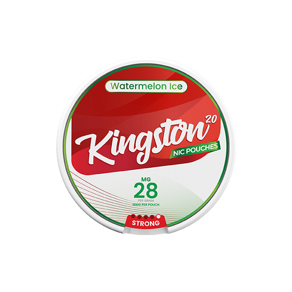 28mg Kingston Nicotine Pouches - 20 Pouches - Flavour: Watermelon Ice