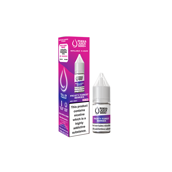 10mg Pukka Juice 5000+ 10ml Nic Salt (50VG/50PG) - Flavour: Lemon & Lime