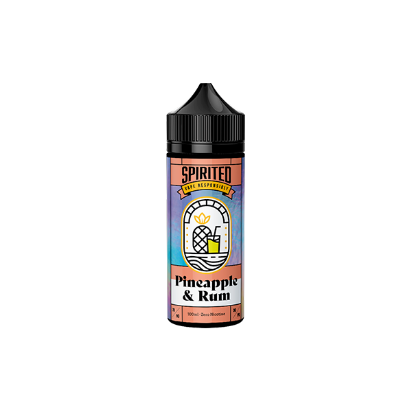 0mg Spirited By Fantasi 100ml Shortfill (70VG/30PG) - Flavour: Woodberry Mojito