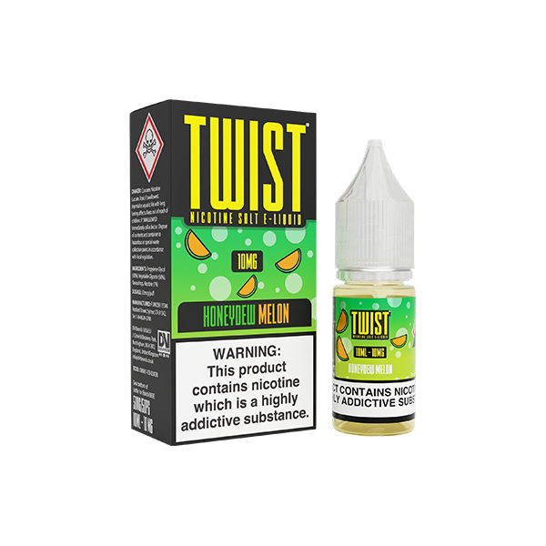 10mg Twist E-liquids Nic Salt 10ml (50VG/50PG) - Flavour: Honeydew Melon