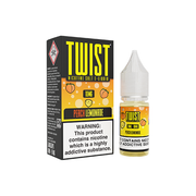 10mg Twist E-liquids Nic Salt 10ml (50VG/50PG) - Flavour: Peach Lemonade