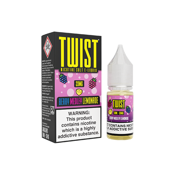 20mg Twist E-liquids Nic Salt 10ml (50VG/50PG) - Flavour: Strawberry Honey Biscuit
