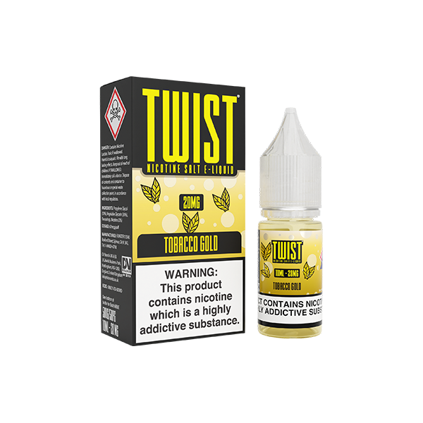 20mg Twist E-liquids Nic Salt 10ml (50VG/50PG) - Flavour: Peach Lemonade