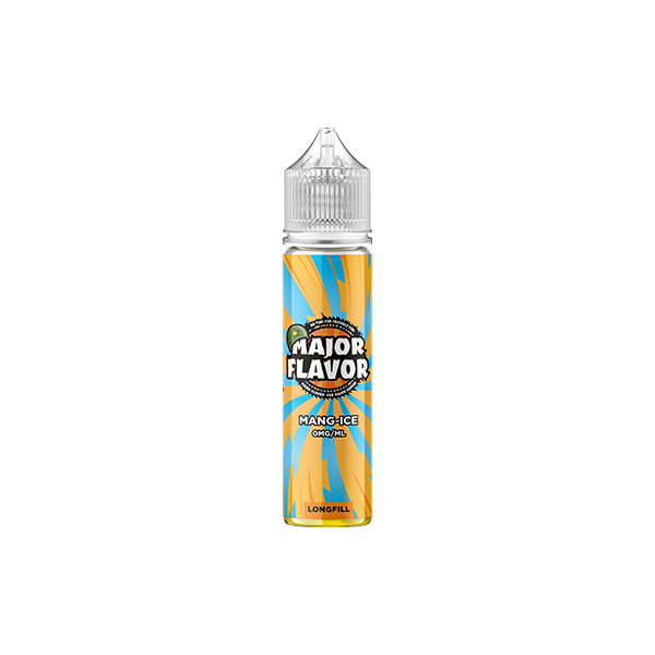0mg Major Flavour 50ml Longfill (100PG) - Flavour: mang-Ice
