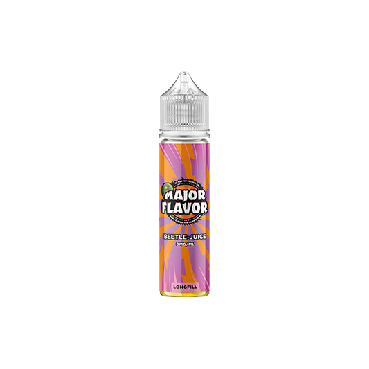 0mg Major Flavor 50ml Longfill (100PG) - Flavour: Bubblegum
