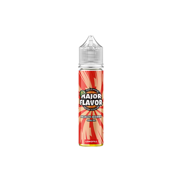 0mg Major Flavour 50ml Longfill (100PG) - Flavour: Peach-Berry