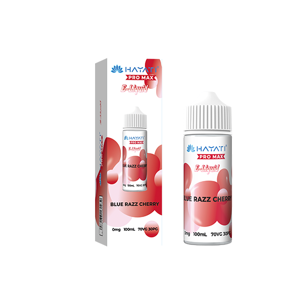 0mg Hayati Pro Max 100ml Shortfill (70VG/30PG) - Flavour: Strawberry Raspberry Cherry Ice