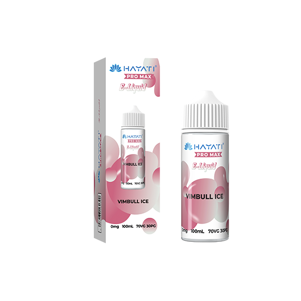 0mg Hayati Pro Max 100ml Shortfill (70VG/30PG) - Flavour: Blue Razz Cherry