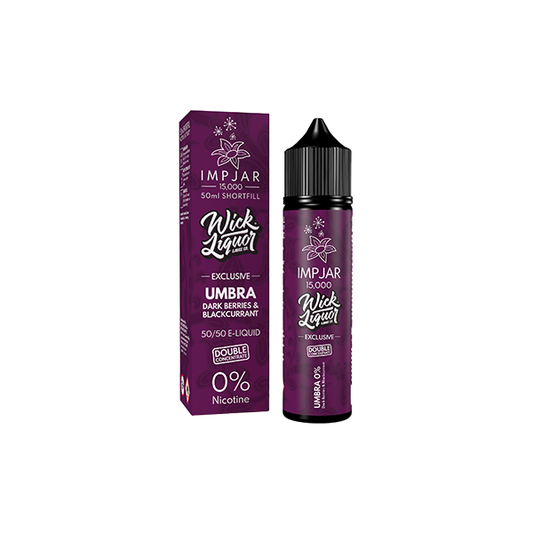 0mg Imp Jar x Wick Liquor 50ml Shortfill (50VG/50PG) - Flavour: O.G.B