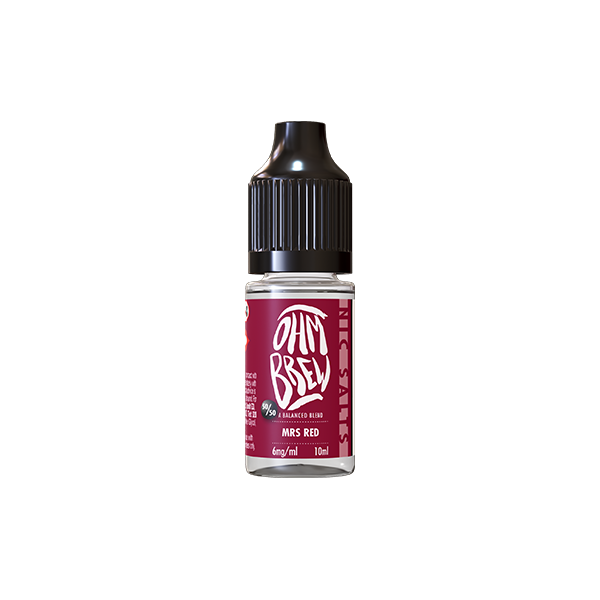 18mg Ohm Brew Balanced Blend 10ml Nic Salts (50VG/50PG) - Flavour: Fizzy Cherry Cola