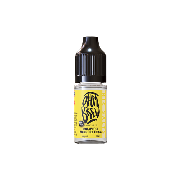 18mg Ohm Brew Balanced Blend 10ml Nic Salts (50VG/50PG) - Flavour: Fizzy Cherry Cola