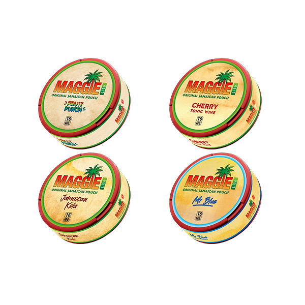 16mg Maggie Lite Nicotine Pouches - 20 Pouches - Flavour: Jamaican Kola