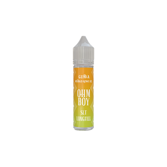 0mg Ohm Boy 60ml Longfills (50VG/50PG) - Flavour: Strawberry Banana Ice