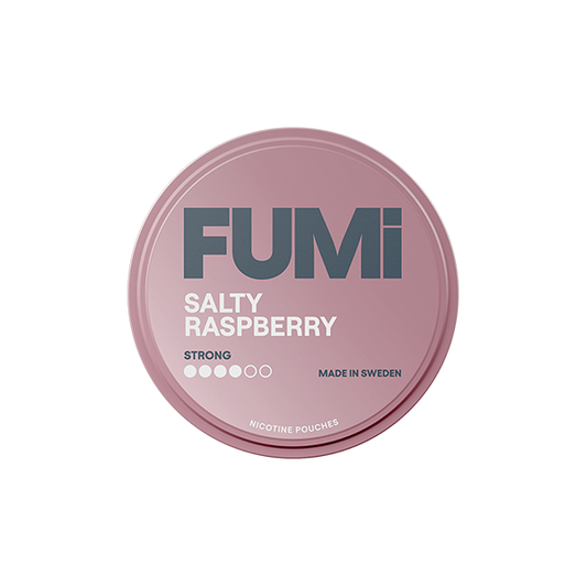 8mg FUMI Strong Nicotine Pouch - 20 Pouches - Flavour: Salty Raspberry