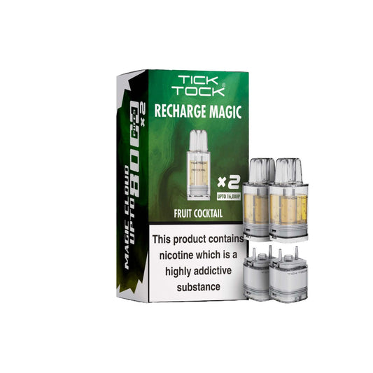 Tick Tock Recharge MAGIC 8K Prefilled Pods 8000 Puffs - Flavour: Cherry Lush