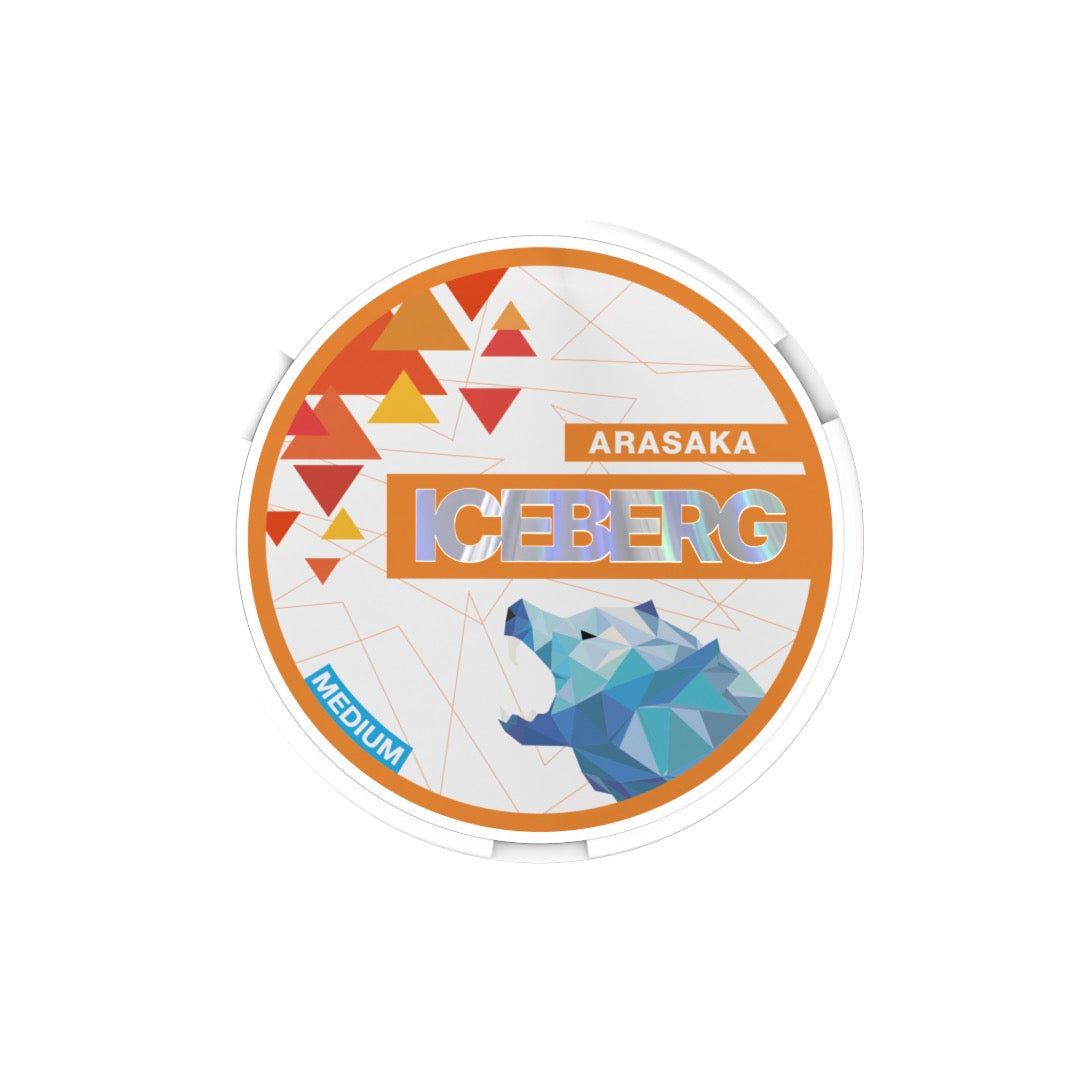 20mg Iceberg Medium Nicotine Pouches - 20 Pouches - Flavour: Arasaka