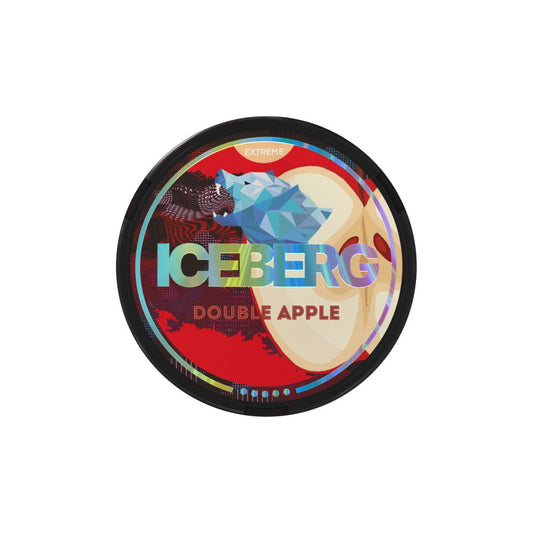 50mg Iceberg Extreme Nicotine Pouches - 20 Pouches - Flavour: Double Apple