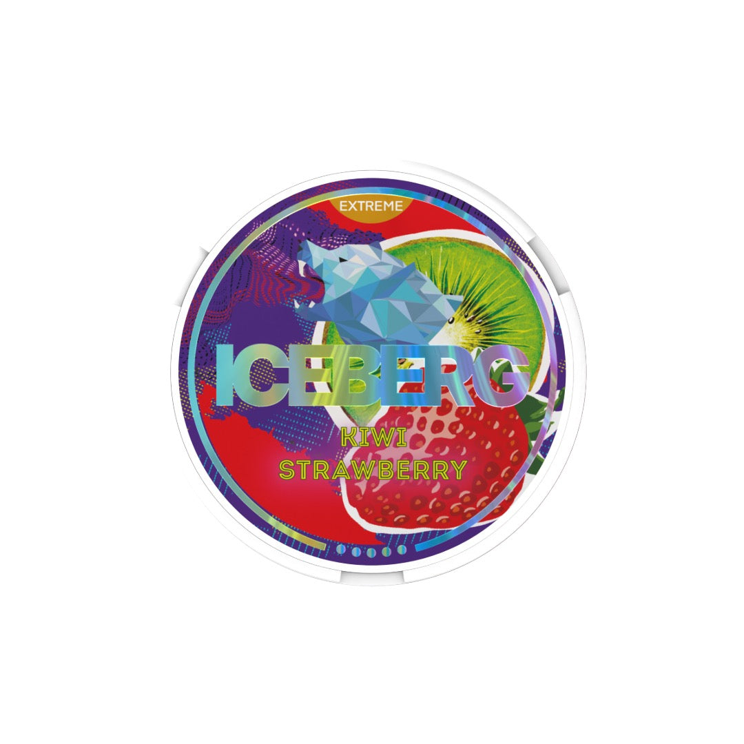 50mg Iceberg Extreme Nicotine Pouches - 20 Pouches - Flavour: Raspberry Gum