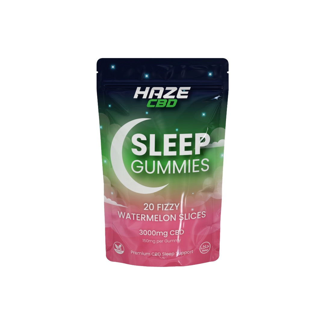 3000mg Haze CBD Sleep Night Gummies - 20 Pcs - Flavour: Fizzy Pineapple