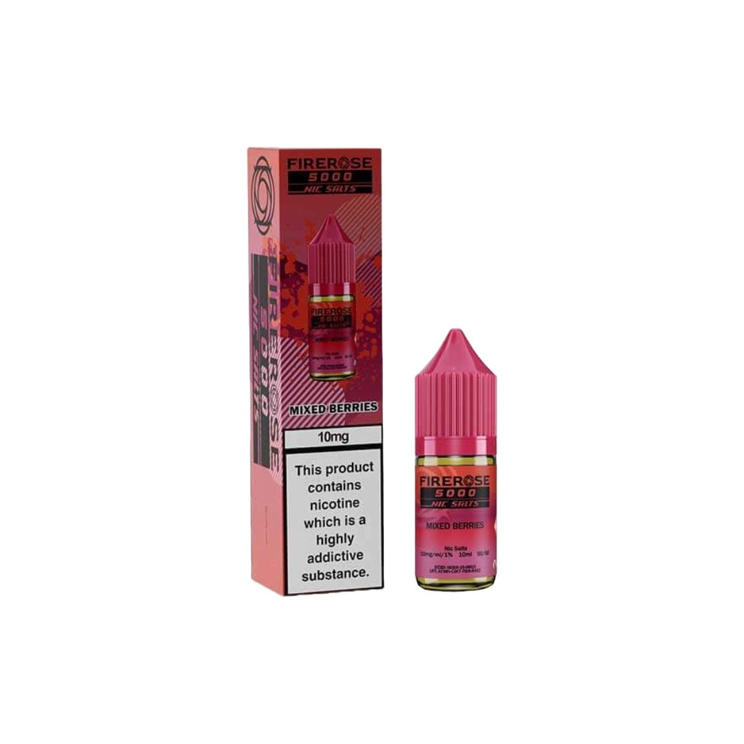 10mg Elux Firerose 5000 Nic salts 10ml (50VG/50PG) - Flavour: Strawberry Watermelon Bubblegum