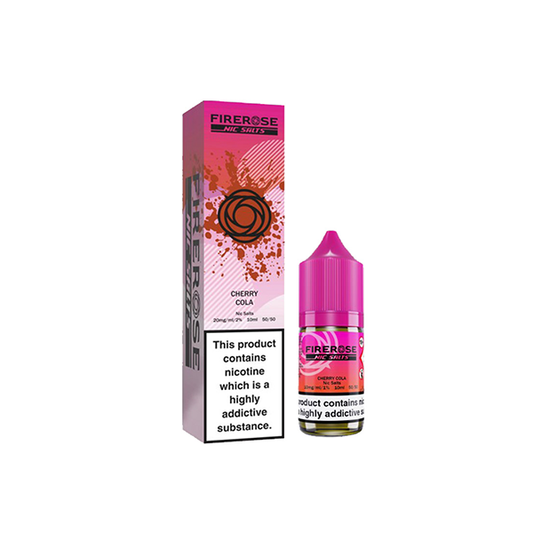 20mg Elux Firerose 5000 Nic salts 10ml (50VG/50PG) - Flavour: Bubblegum airways