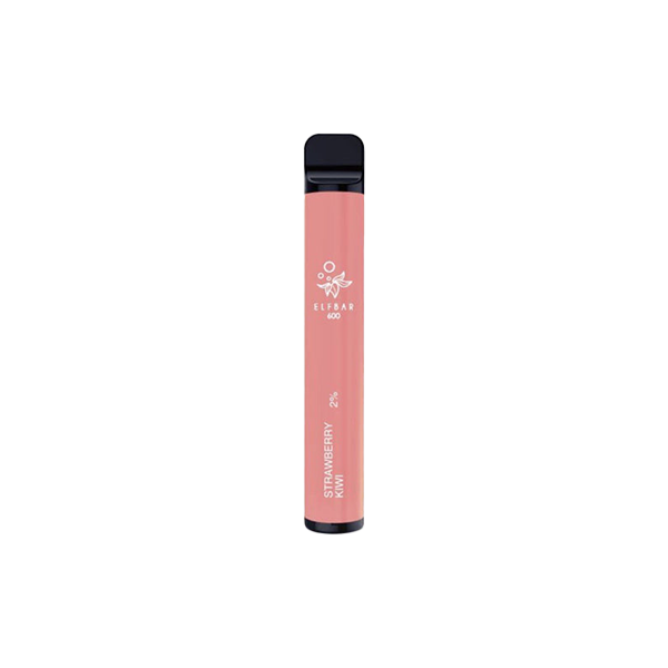 Expired :: 20mg ELF Bar Disposable Vape 600 Puffs - Flavour: Strawberry Banana (03/2024)