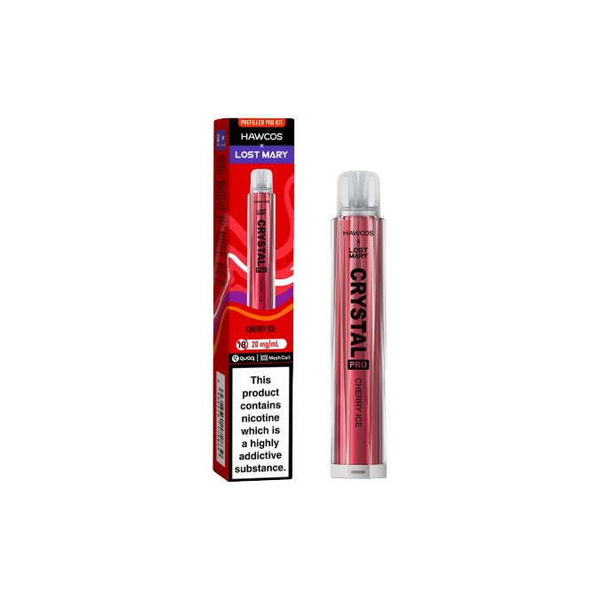 Hawcos x Lost Mary Crystal Pro Prefilled Pod Vape Kit - Flavour: Strawberry Burst