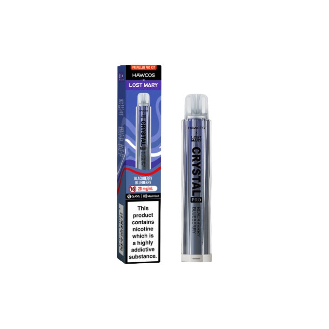 Hawcos x Lost Mary Crystal Pro Prefilled Pod Vape Kit - Flavour: Strawberry Burst