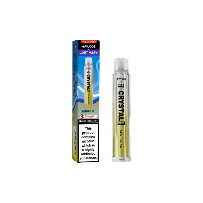 Hawcos x Lost Mary Crystal Pro Prefilled Pod Vape Kit - Flavour: Strawberry Burst