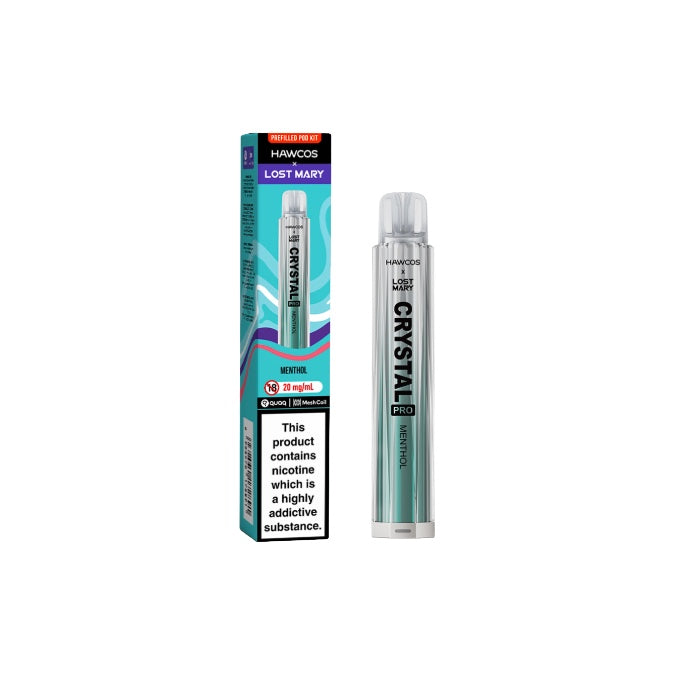 Hawcos x Lost Mary Crystal Pro Prefilled Pod Vape Kit - Flavour: Strawberry Burst